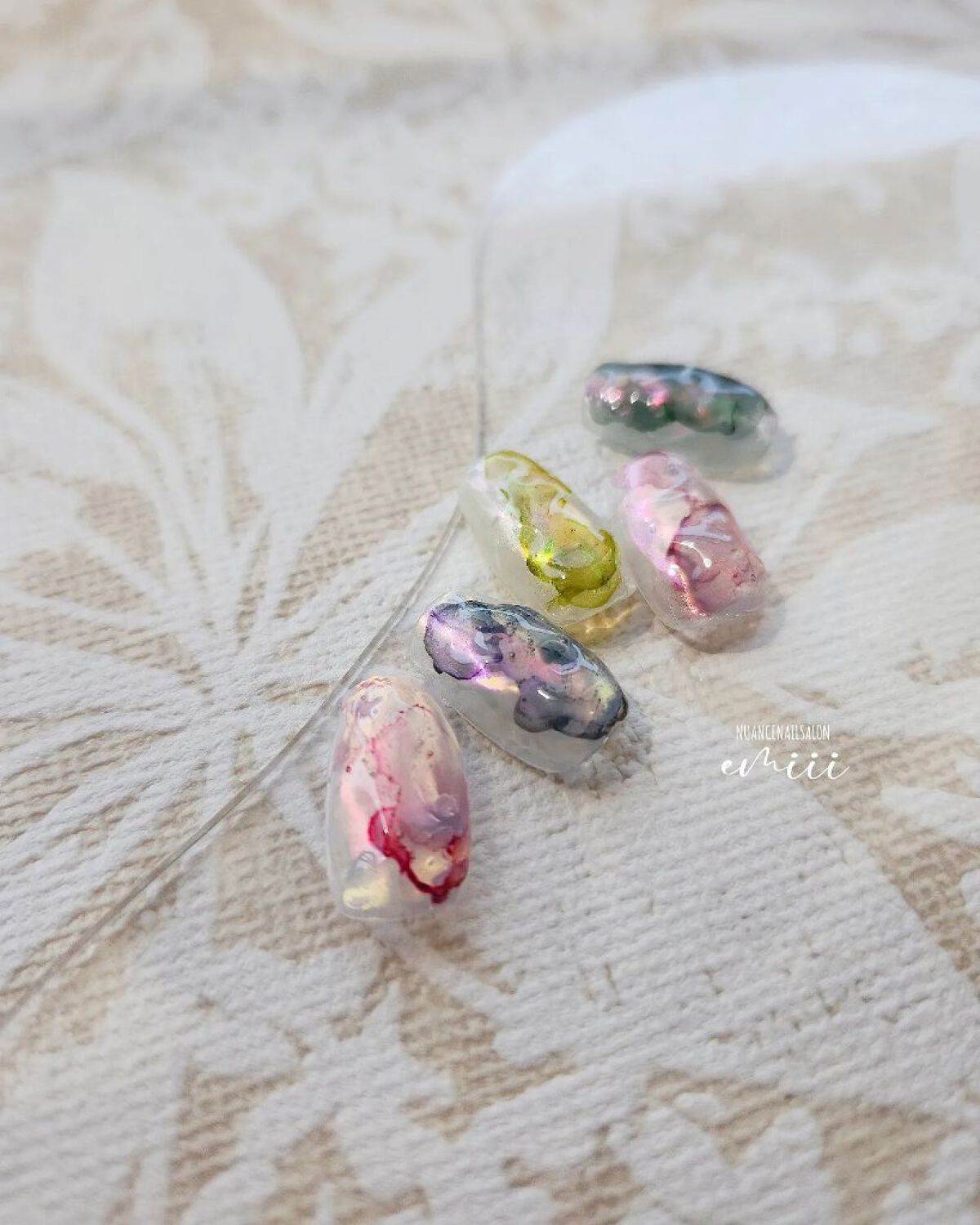 クリアアイシングジェル/セリア/ジェルネイルを使ったクチコミ（2枚目）