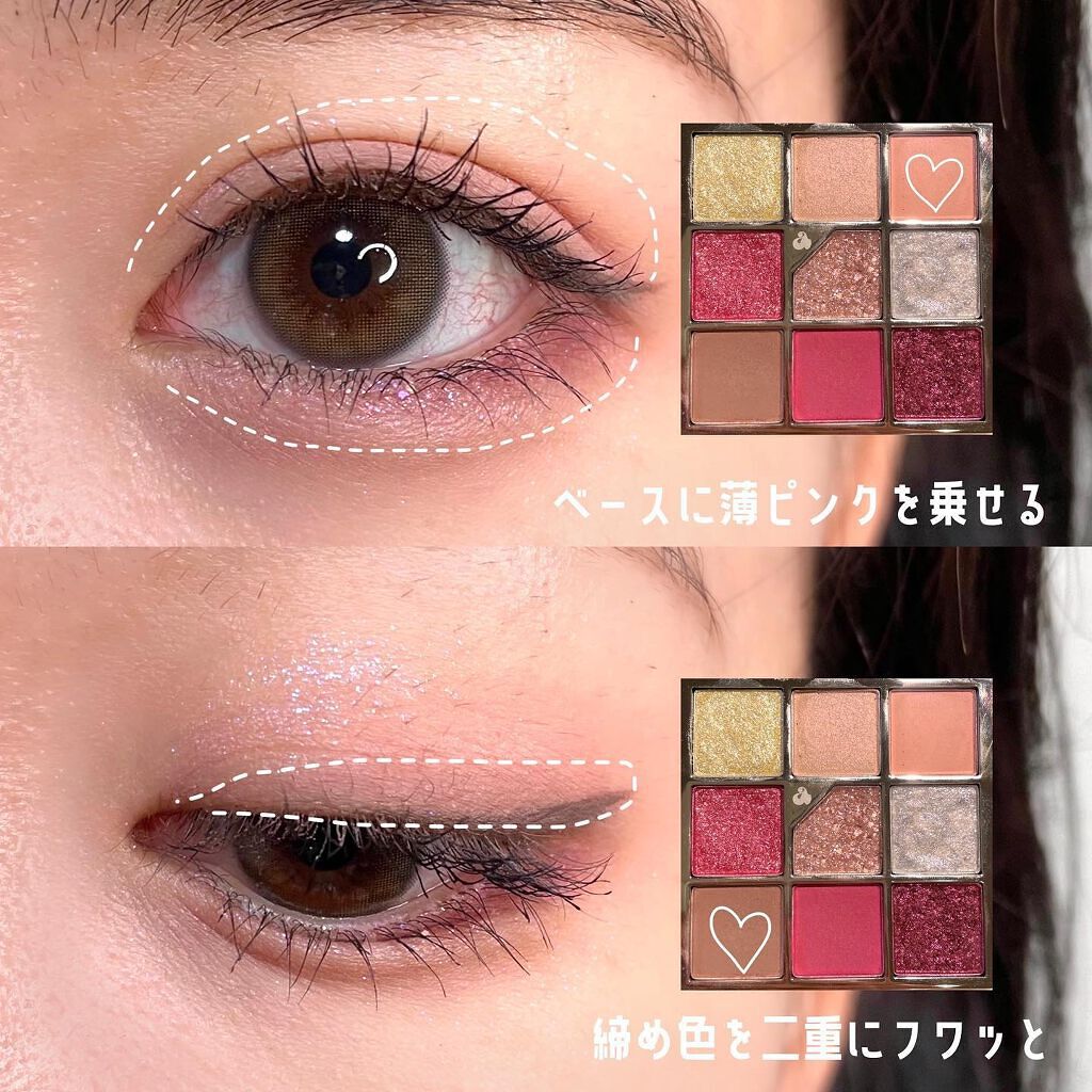 グリッターペディアアイパレット/unleashia/アイシャドウパレットを使ったクチコミ(3枚目)
