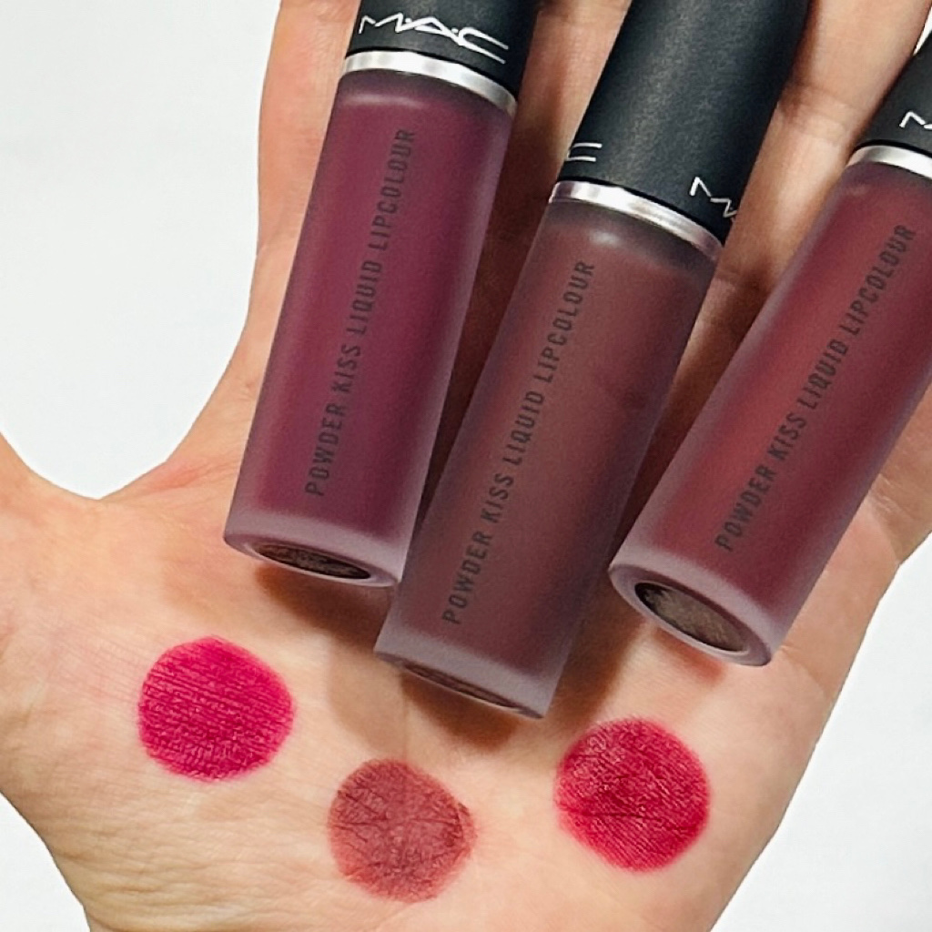 パウダー キス リキッド リップカラー バーニング ラブ/M・A・C/口紅を使ったクチコミ（1枚目）