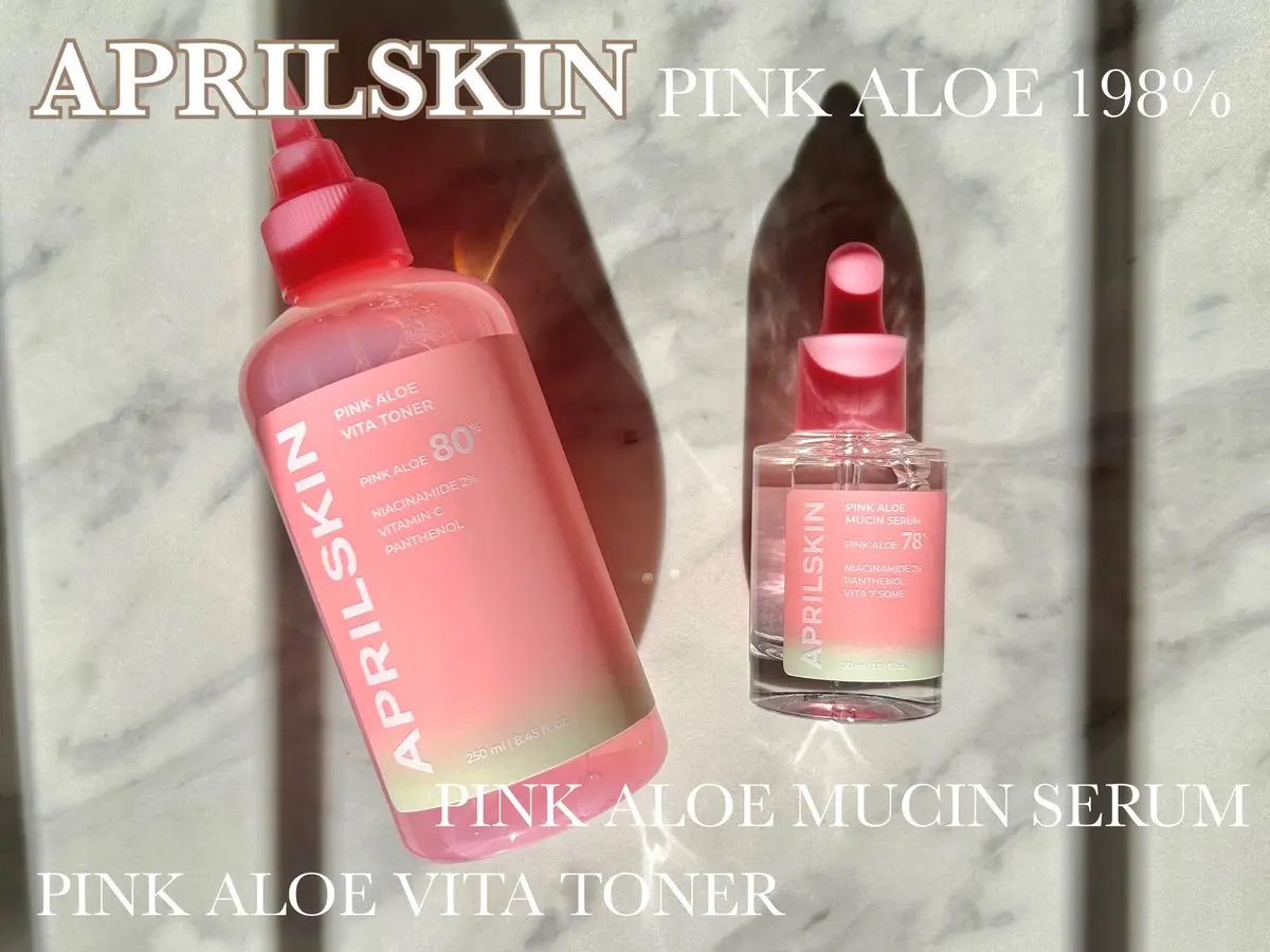 ピンクアロエビタトナー/APRILSKIN/化粧水を使ったクチコミ（1枚目）
