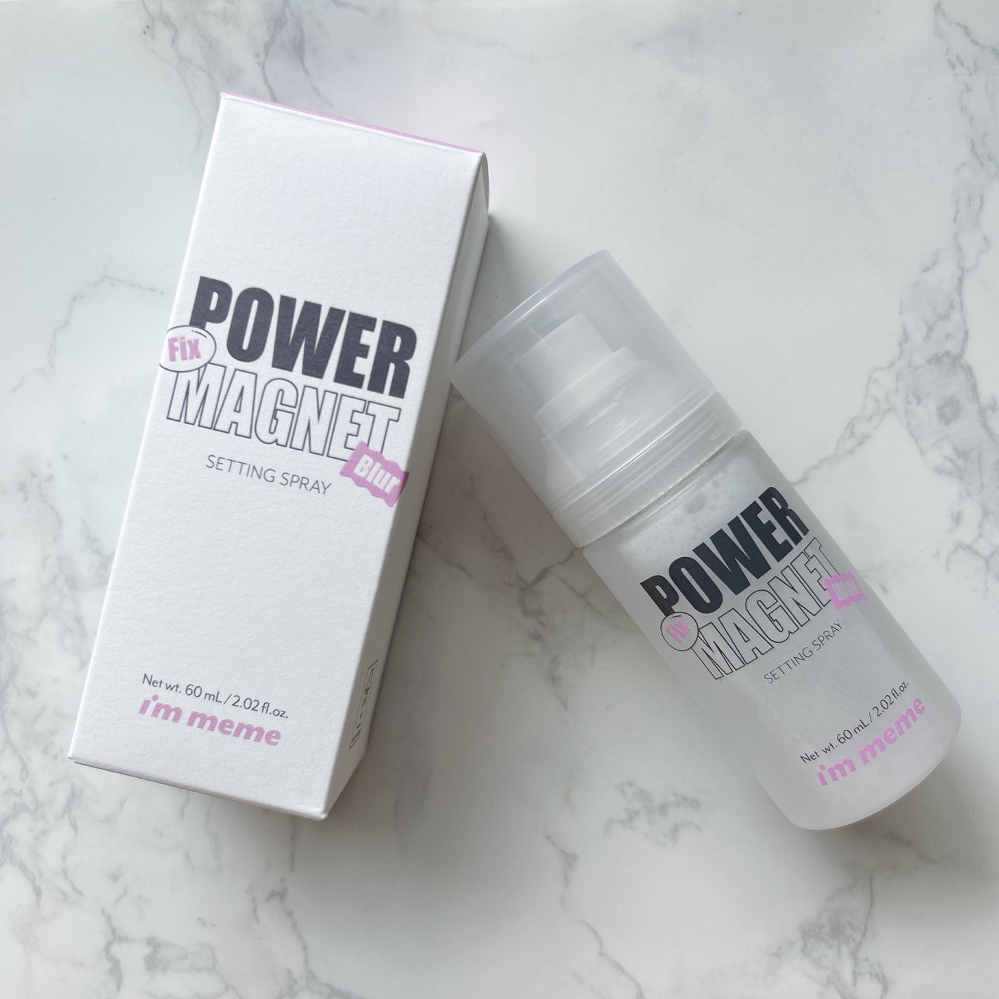パワーマグネットセッティングスプレー/i’m meme/フィックスミストを使ったクチコミ(1枚目)