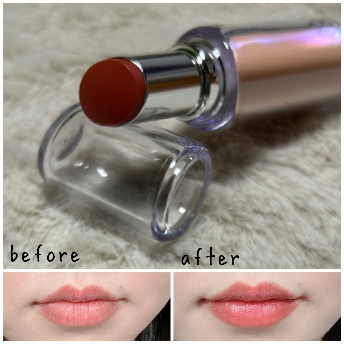 ボンディンググロウリップスティック/Laka/口紅を使ったクチコミ(3枚目)