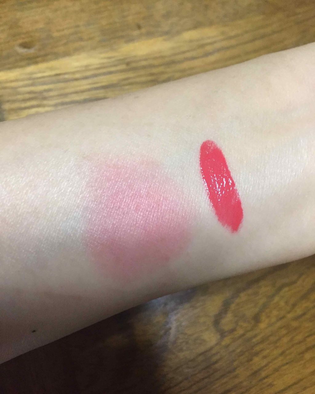 ジューシーレディリキッドチーク/キャンメイク/リキッドチークを使ったクチコミ（3枚目）