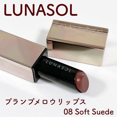 プランプメロウリップス 08 Soft Suede/LUNASOL/口紅を使ったクチコミ（2枚目）