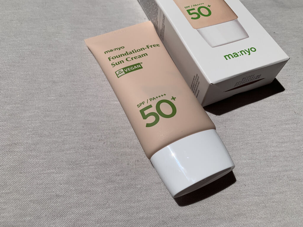 ファンデフリー サンクリーム/manyo/日焼け止めクリームを使ったクチコミ（1枚目）