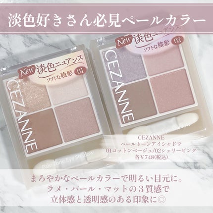 ペールトーンアイシャドウ/CEZANNE/アイシャドウを使ったクチコミ(2枚目)