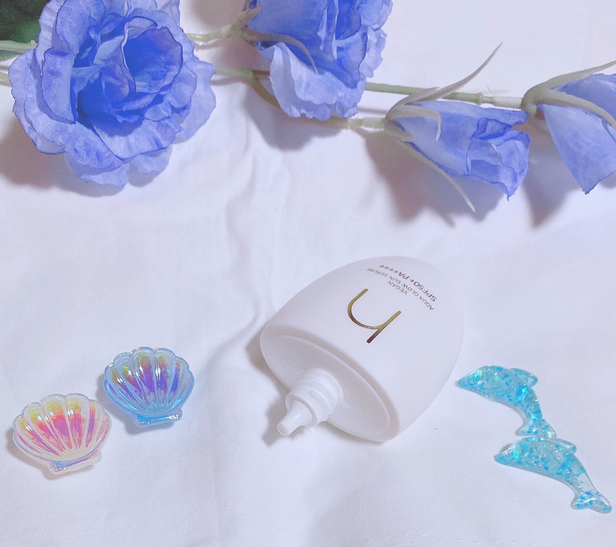 ヴィーガンアクアグロウサンセラム/HAMEL/日焼け止めローションを使ったクチコミ（2枚目）