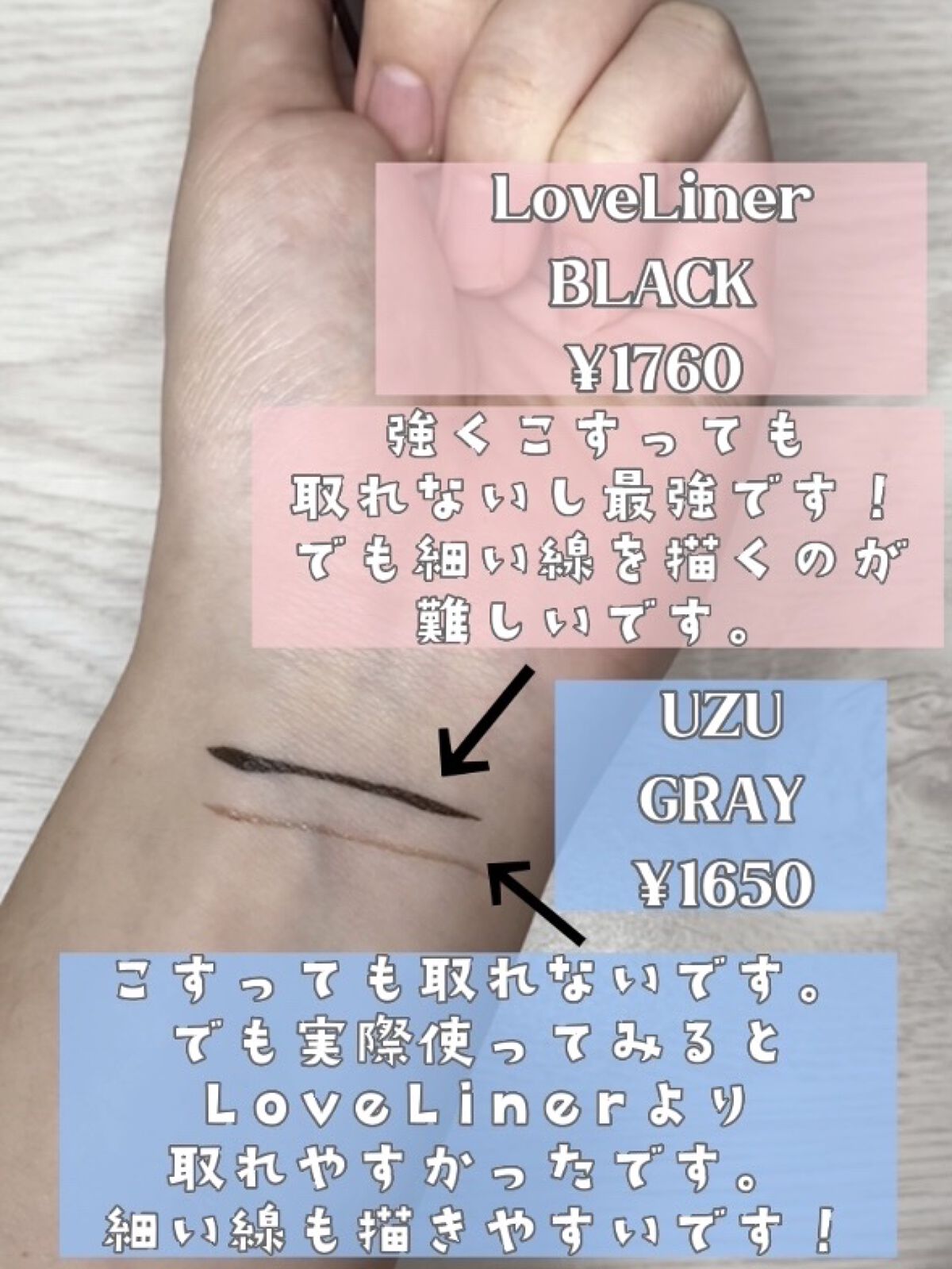 EYE OPENING LINER/UZU BY FLOWFUSHI/リキッドアイライナーを使ったクチコミ（2枚目）