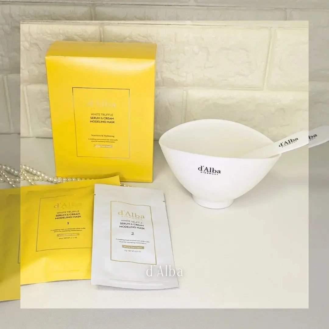 WHITE TRUFFLE SERUM & CREAM MODELING MASK/ダルバ/その他スキンケアを使ったクチコミ（1枚目）