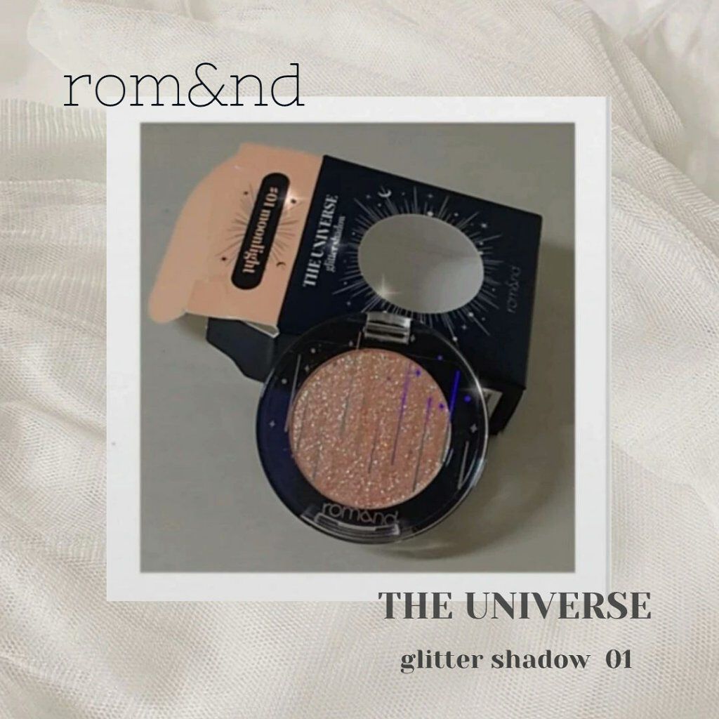 グリッター シャドウ カラー/rom&nd/グリッターを使ったクチコミ（1枚目）
