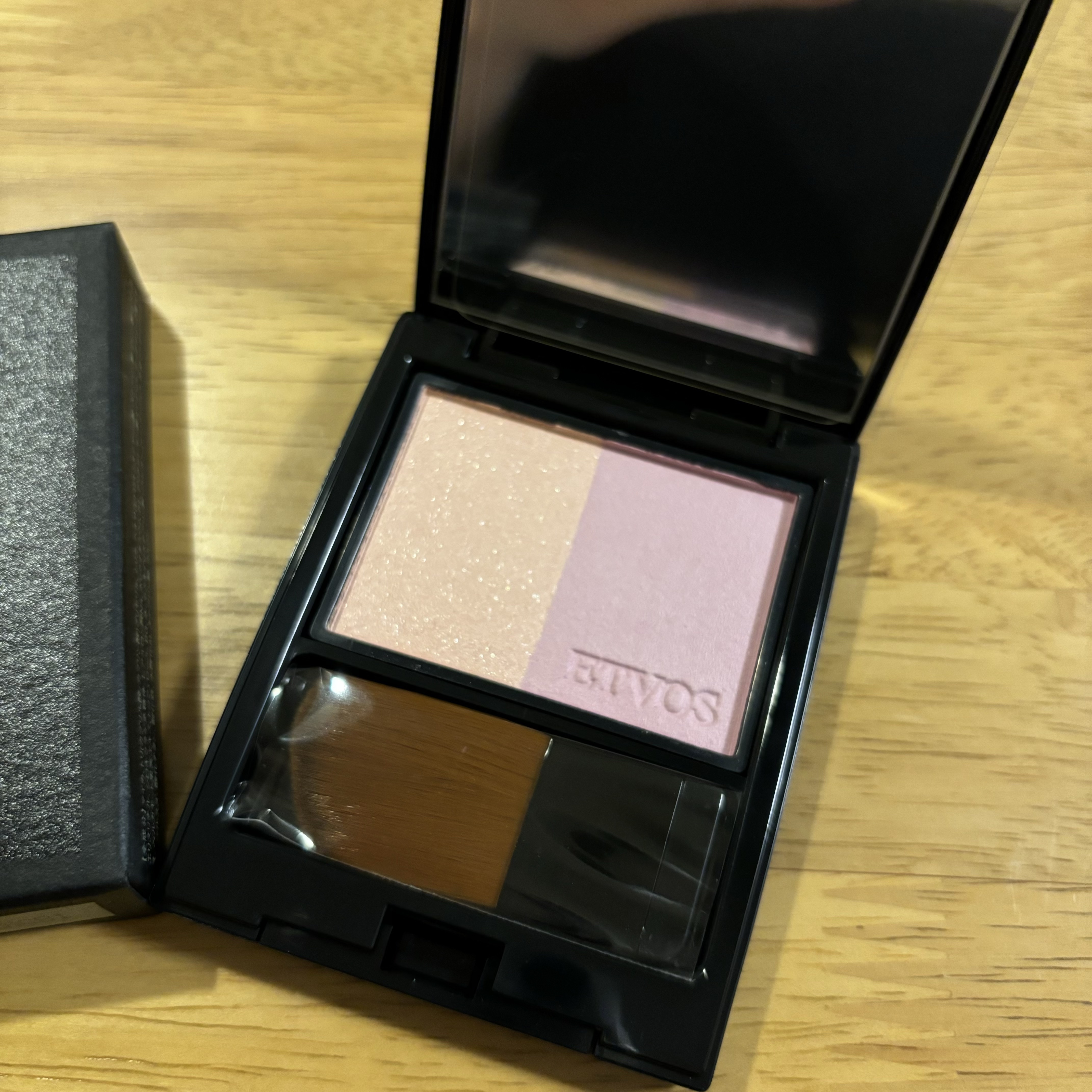 ミネラルプレストチーク シアーライラック/エトヴォス/パウダーチークを使ったクチコミ（1枚目）