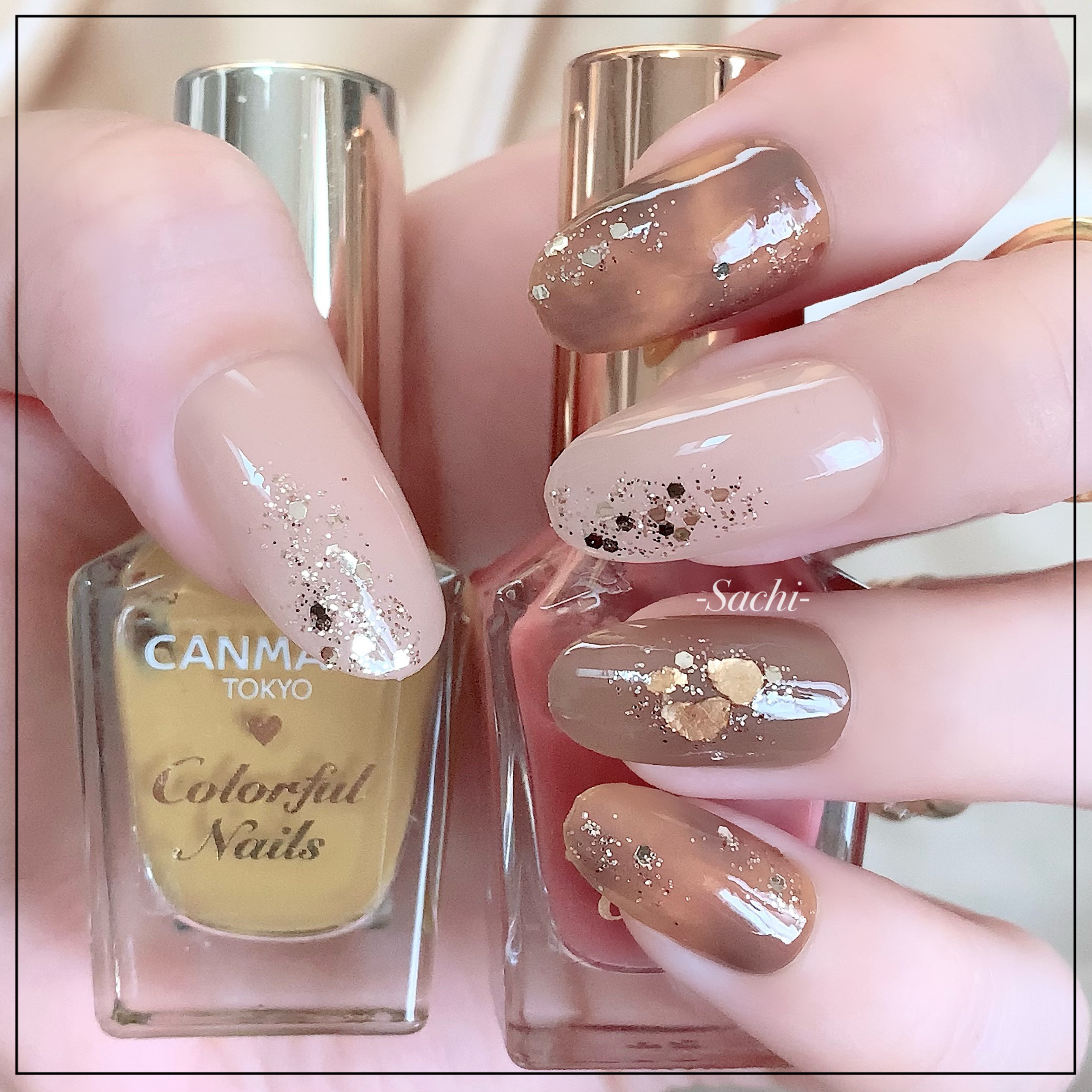 #セルフネイル,#ニュアンスネイル,#秋ネイル,#べっ甲ネイル,#簡単ネイル,#プチプラネイルのネイルデザイン