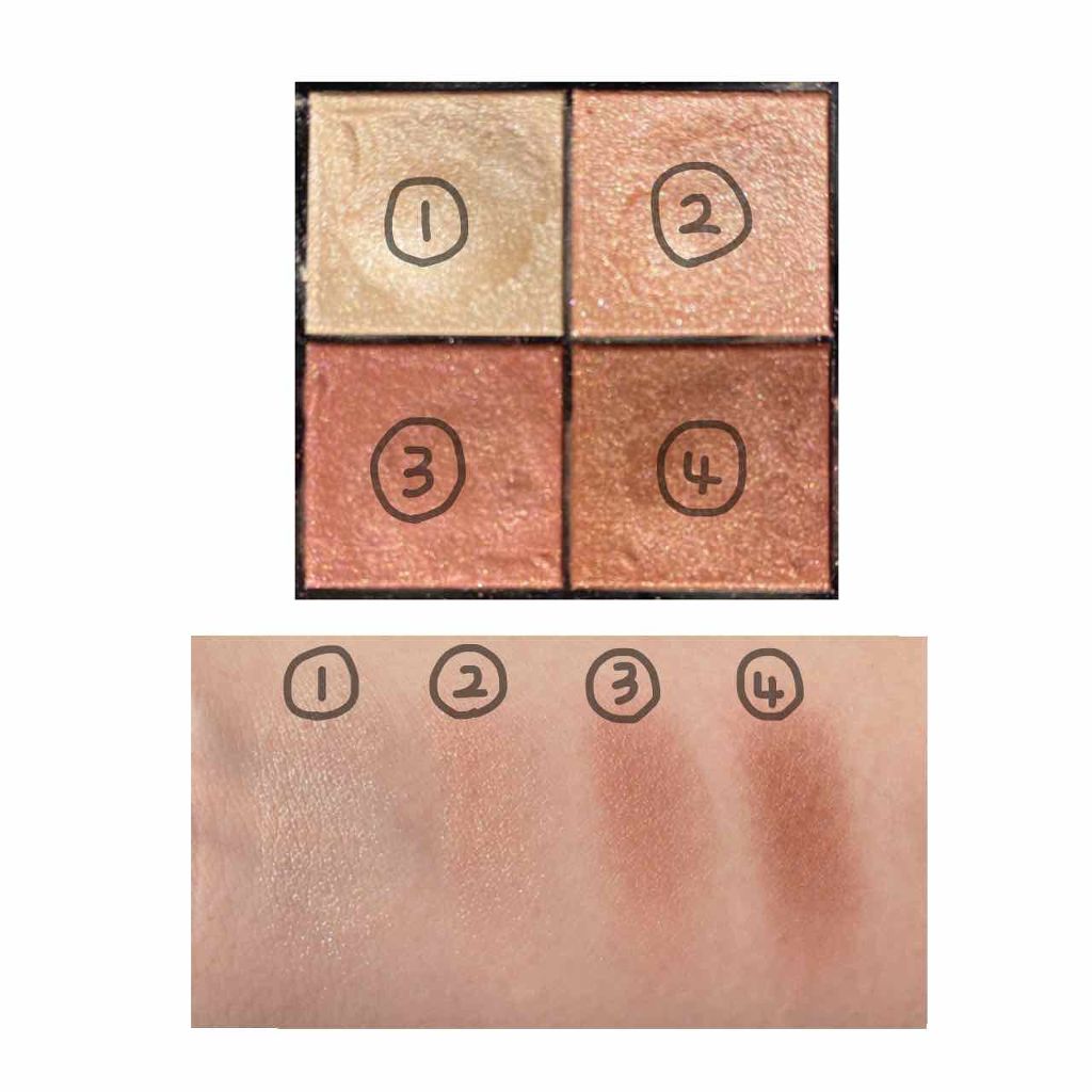 リアルクローズシャドウ/excel/アイシャドウパレットを使ったクチコミ(2枚目)