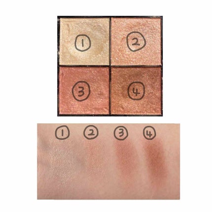 リアルクローズシャドウ/excel/アイシャドウパレットを使ったクチコミ(2枚目)