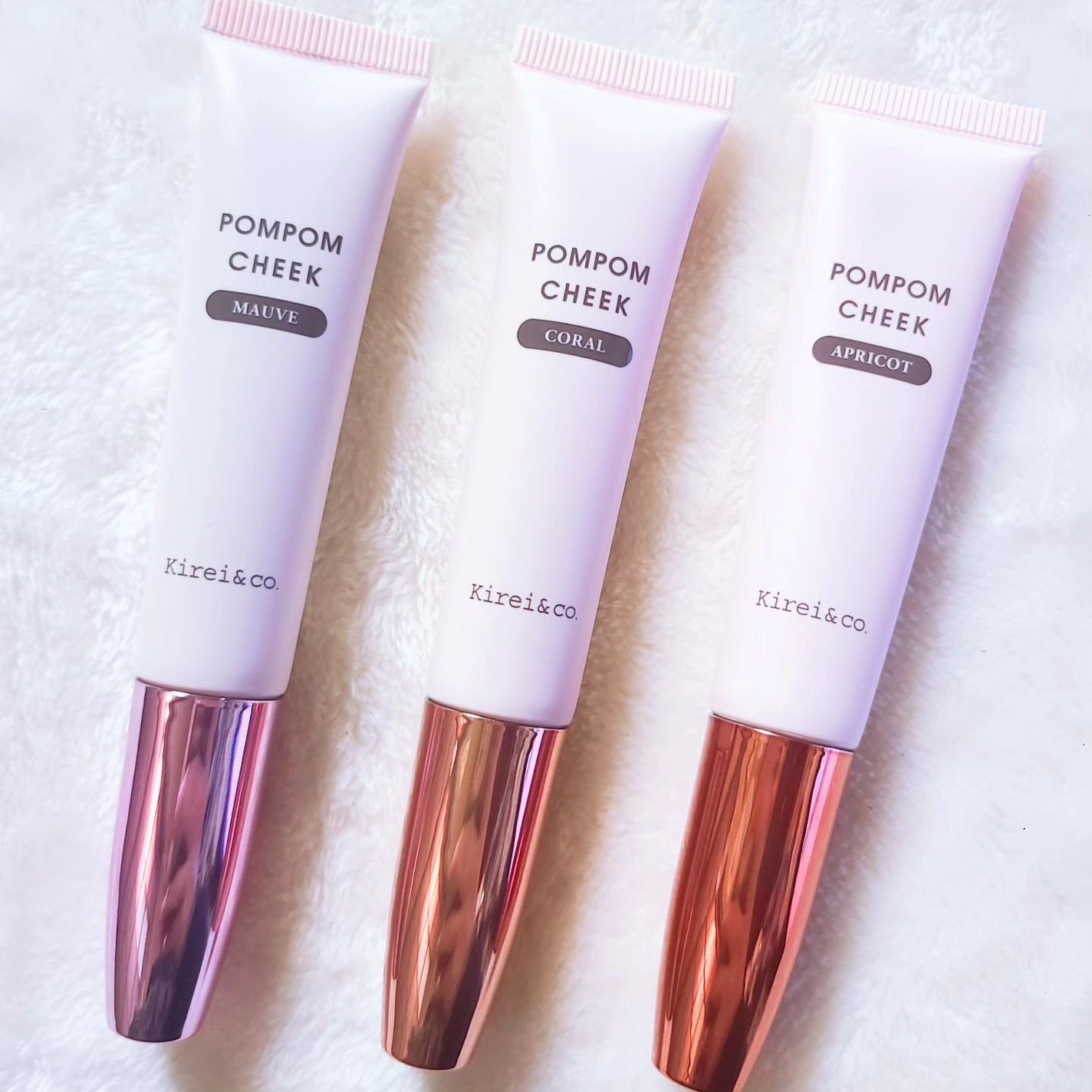 キラキラポムポムチーク/Kirei&co./リキッドチークを使ったクチコミ(3枚目)
