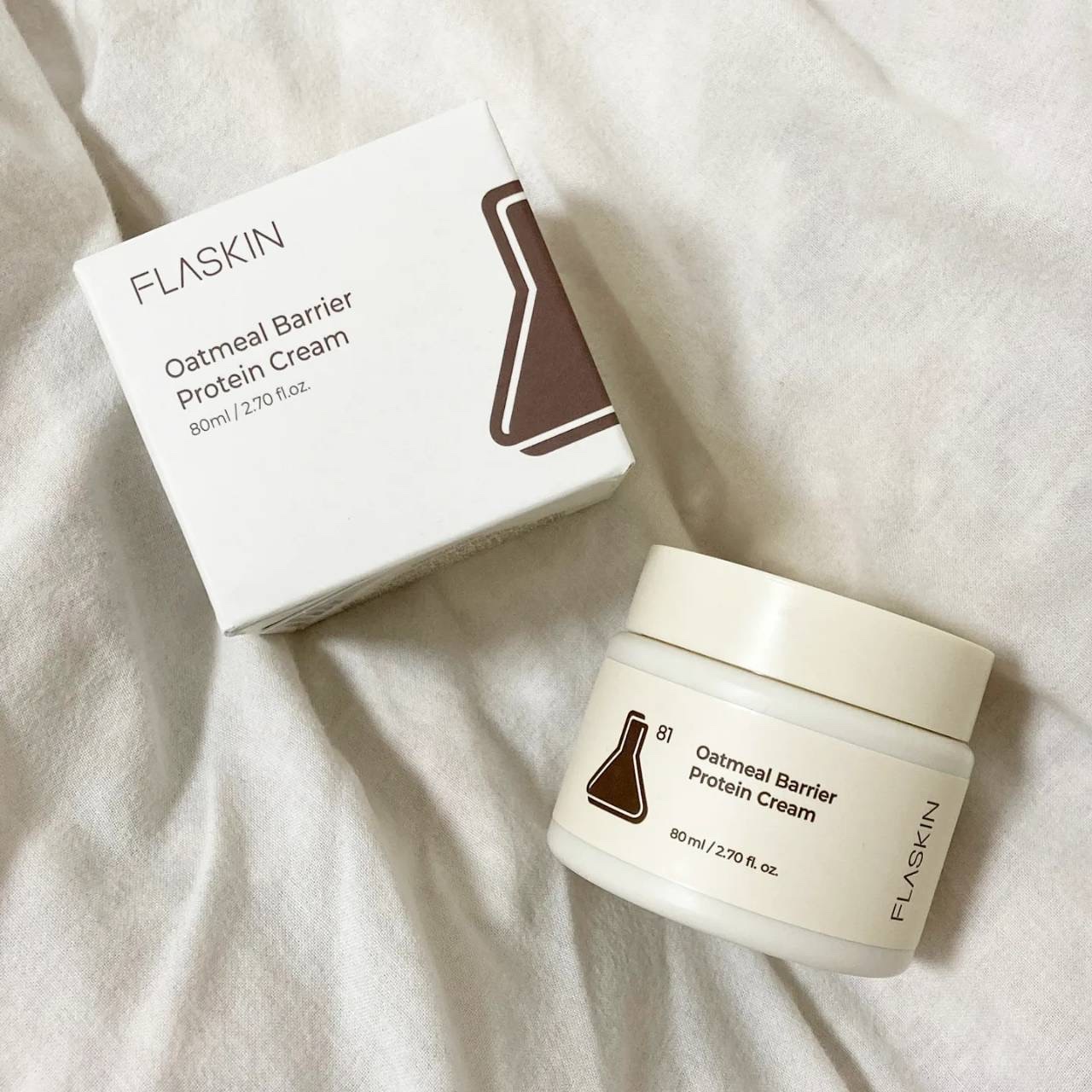 オーツ麦タンパク質クリーム/FLASKIN/フェイスクリームを使ったクチコミ（1枚目）