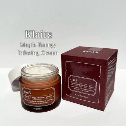 メープルエナジーインフュージングクリーム/Klairs/フェイスクリームを使ったクチコミ(1枚目)