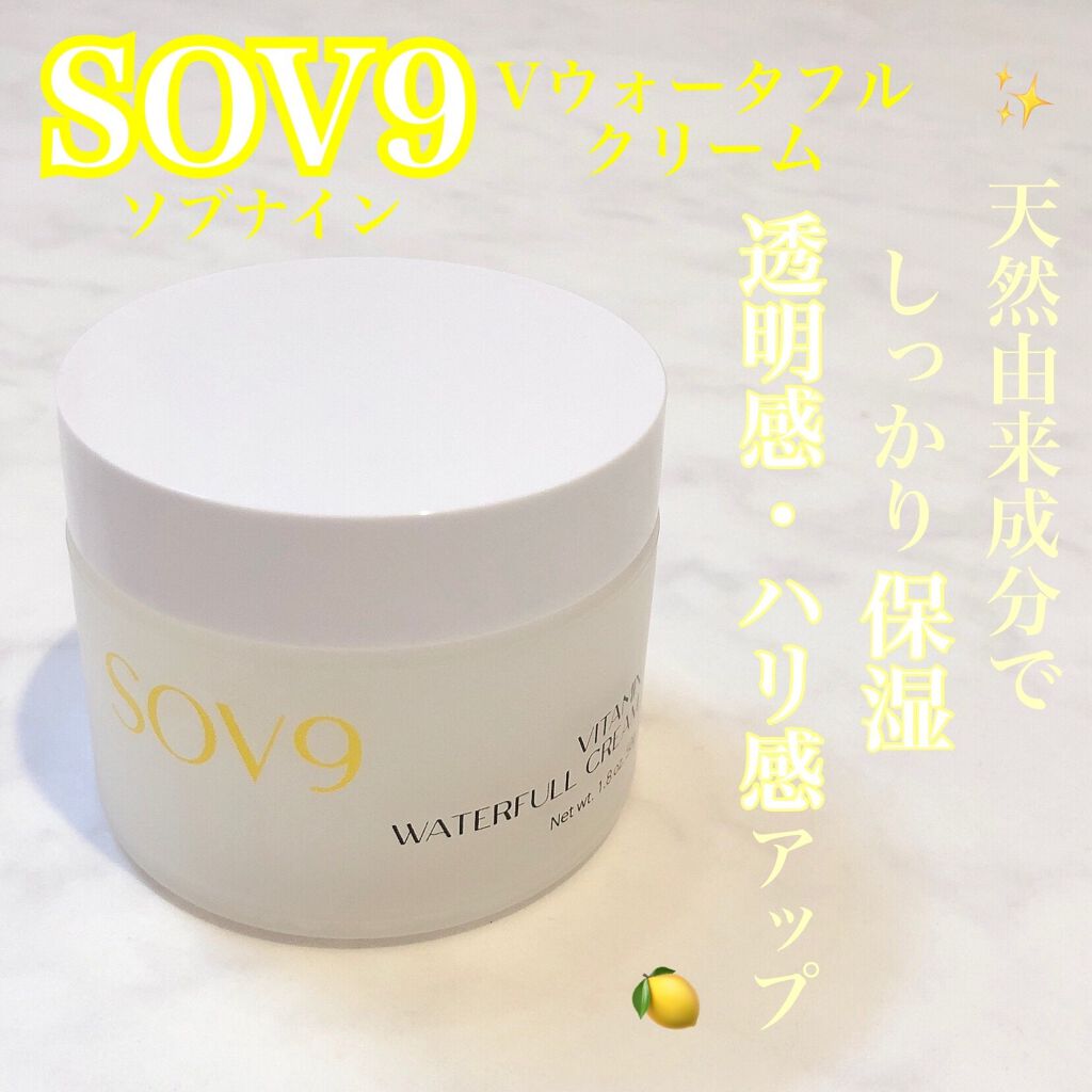 VITAMIN WATERFULL CREAM/SOV9/フェイスクリームを使ったクチコミ(1枚目)
