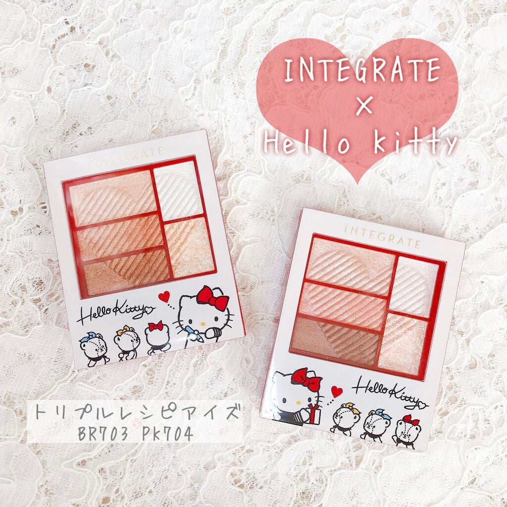 トリプルレシピアイズ/インテグレート/アイシャドウパレットを使ったクチコミ(1枚目)