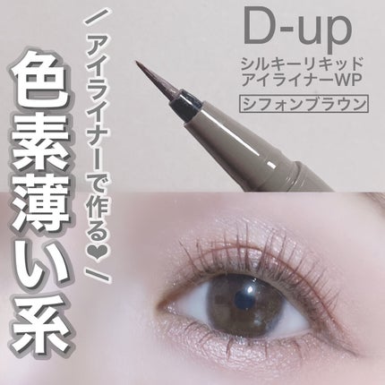 シルキーリキッドアイライナーWP/D-UP/リキッドアイライナーを使ったクチコミ(1枚目)