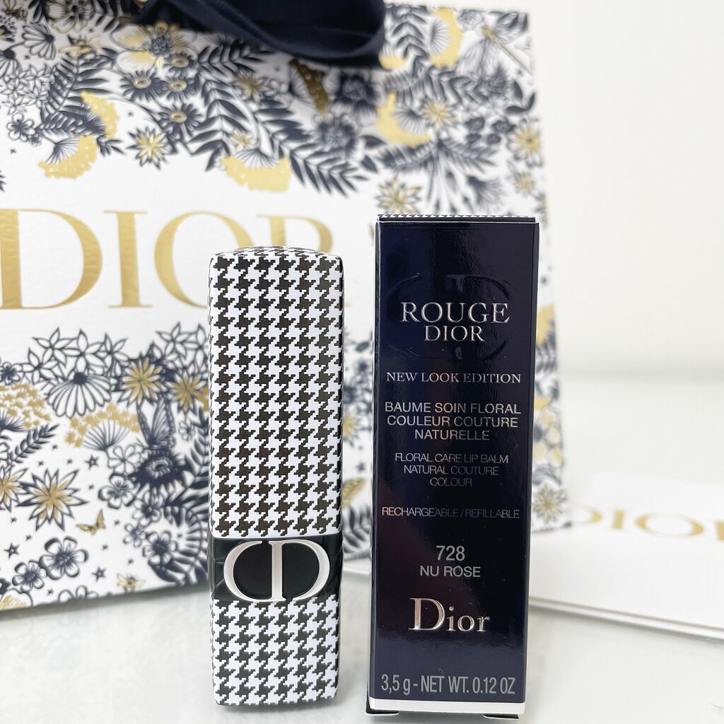 ルージュ ディオール バーム 728 ニュ ローズ サテン <ニュー ルック エディション>（生産終了）/Dior/リップバームを使ったクチコミ（1枚目）