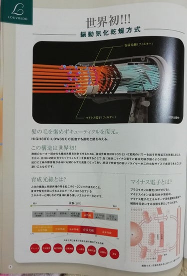 復元ドライヤー LJ-365/ルーヴルドージャパン/ドライヤーを使ったクチコミ（2枚目）