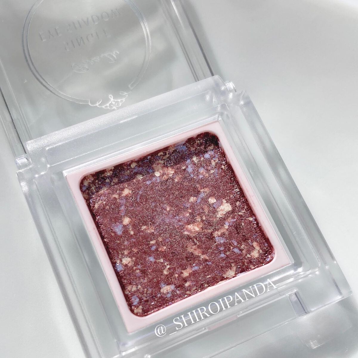 パラドゥ シングルアイシャドウ	 WN01 プリズムバーガンディ/パラドゥ/単色アイシャドウを使ったクチコミ（2枚目）