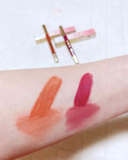 ピーチパフ ロングウェアリング マット リップカラー /Too Faced/口紅を使ったクチコミ(4枚目)