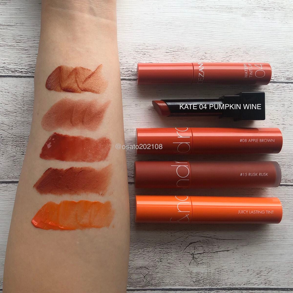 ジューシーラスティングティント/rom&nd/リップティントを使ったクチコミ(1枚目)