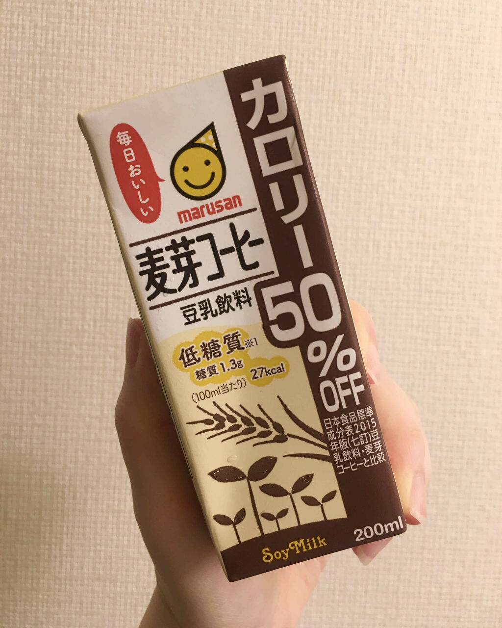 豆乳飲料麦芽コーヒーカロリー50%OFF/マルサンアイ/豆乳飲料を使ったクチコミ（1枚目）