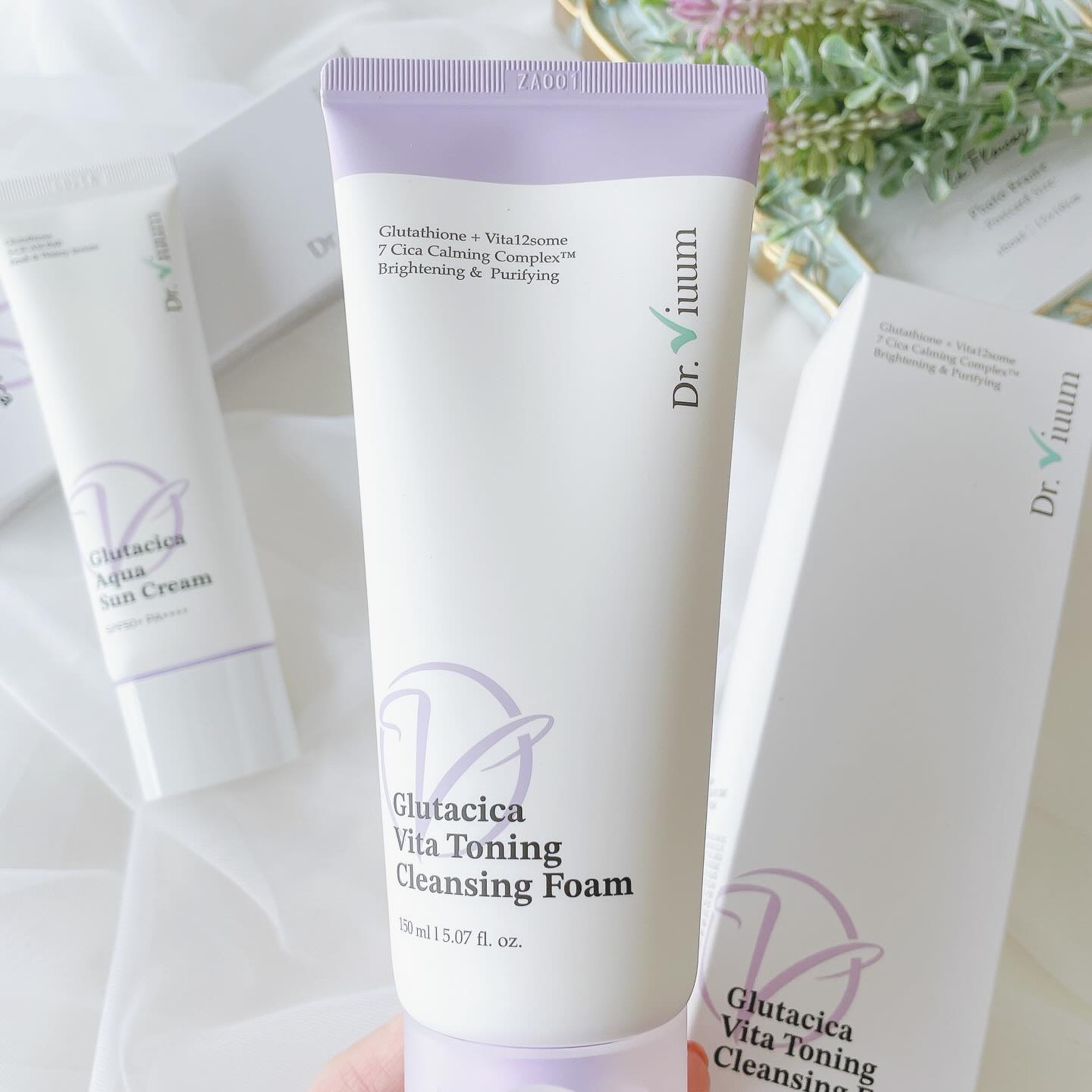 グルタシカ Aサンクリーム/Dr.Viuum/日焼け止めクリームを使ったクチコミ（2枚目）