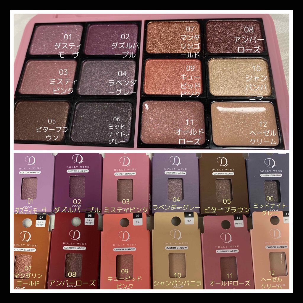 カスタムシャドウ/ドーリーウインク/単色アイシャドウを使ったクチコミ（2枚目）