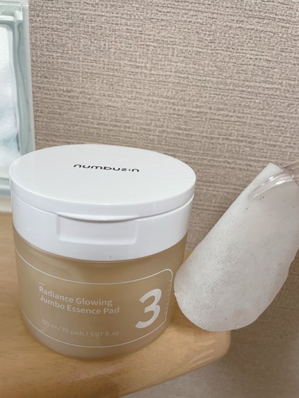 3番 うるツヤ発酵トナーパッド/numbuzin/トナーパッドを使ったクチコミ(1枚目)