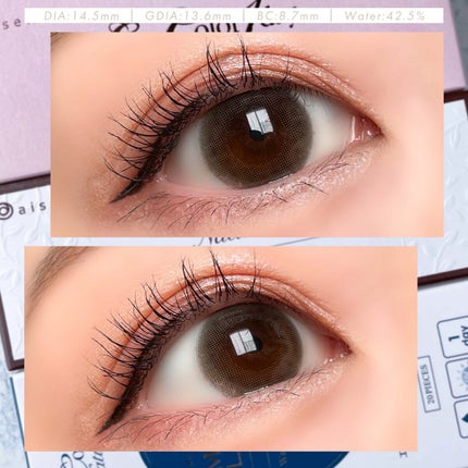 エバーカラーワンデーナチュラル モイストレーベルUV/エバーカラー/ワンデー(1DAY)カラコンを使ったクチコミ(4枚目)