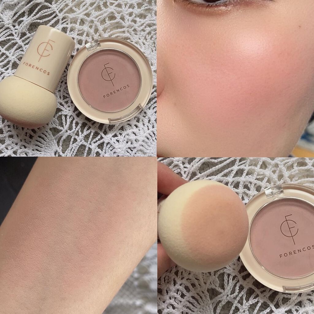 ピュアブラッシャー パフ付き/フォレンコス/パウダーチークを使ったクチコミ（2枚目）