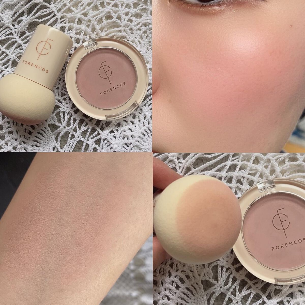 ピュアブラッシャー パフ付き/フォレンコス/パウダーチークを使ったクチコミ（2枚目）