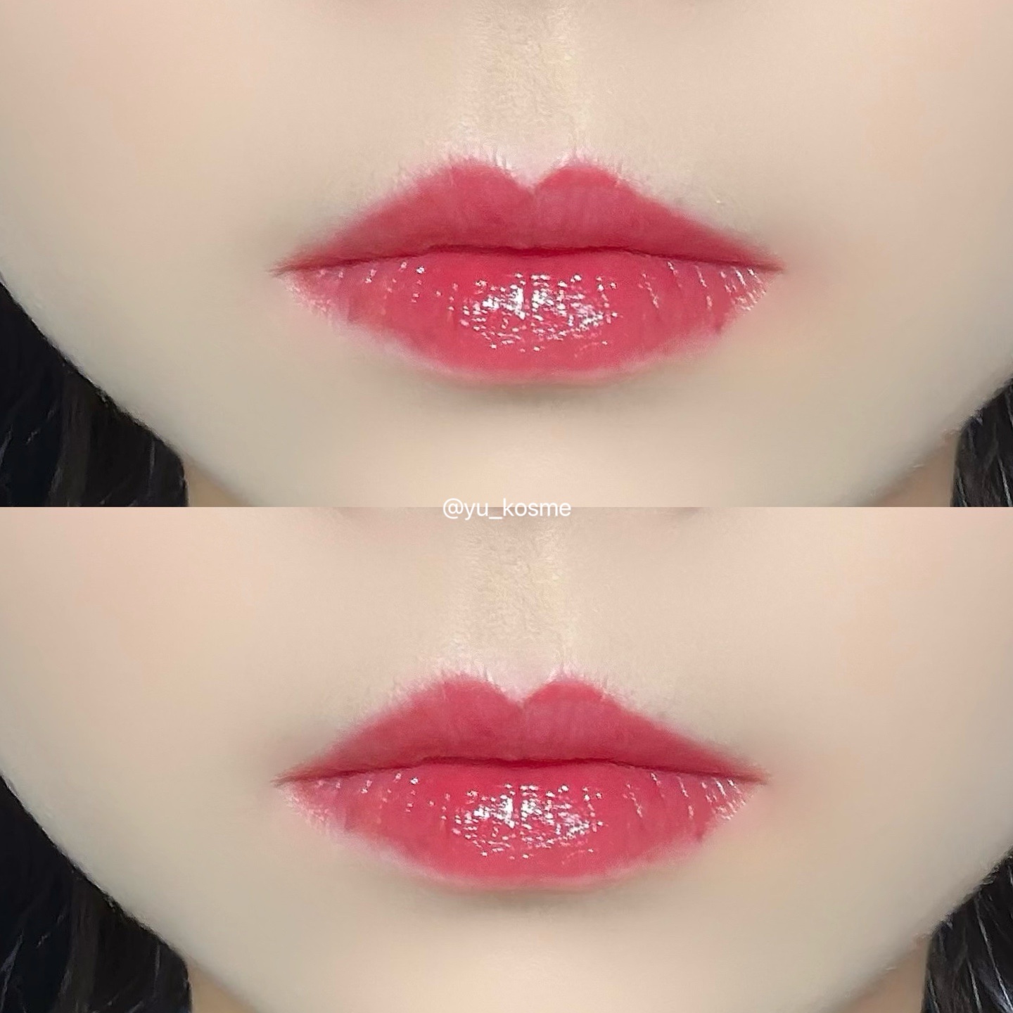 ジューシーラスティングティント 24 ピーリングエンドゥ(PEELING ANGDOO)/rom&nd/リップティントを使ったクチコミ（3枚目）