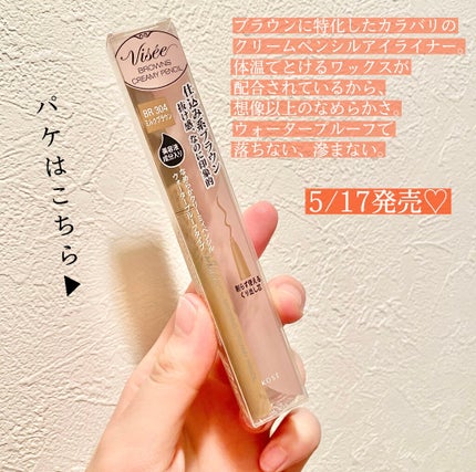 ブラウンズ クリーミィペンシル/Visée/ペンシルアイライナーを使ったクチコミ(3枚目)