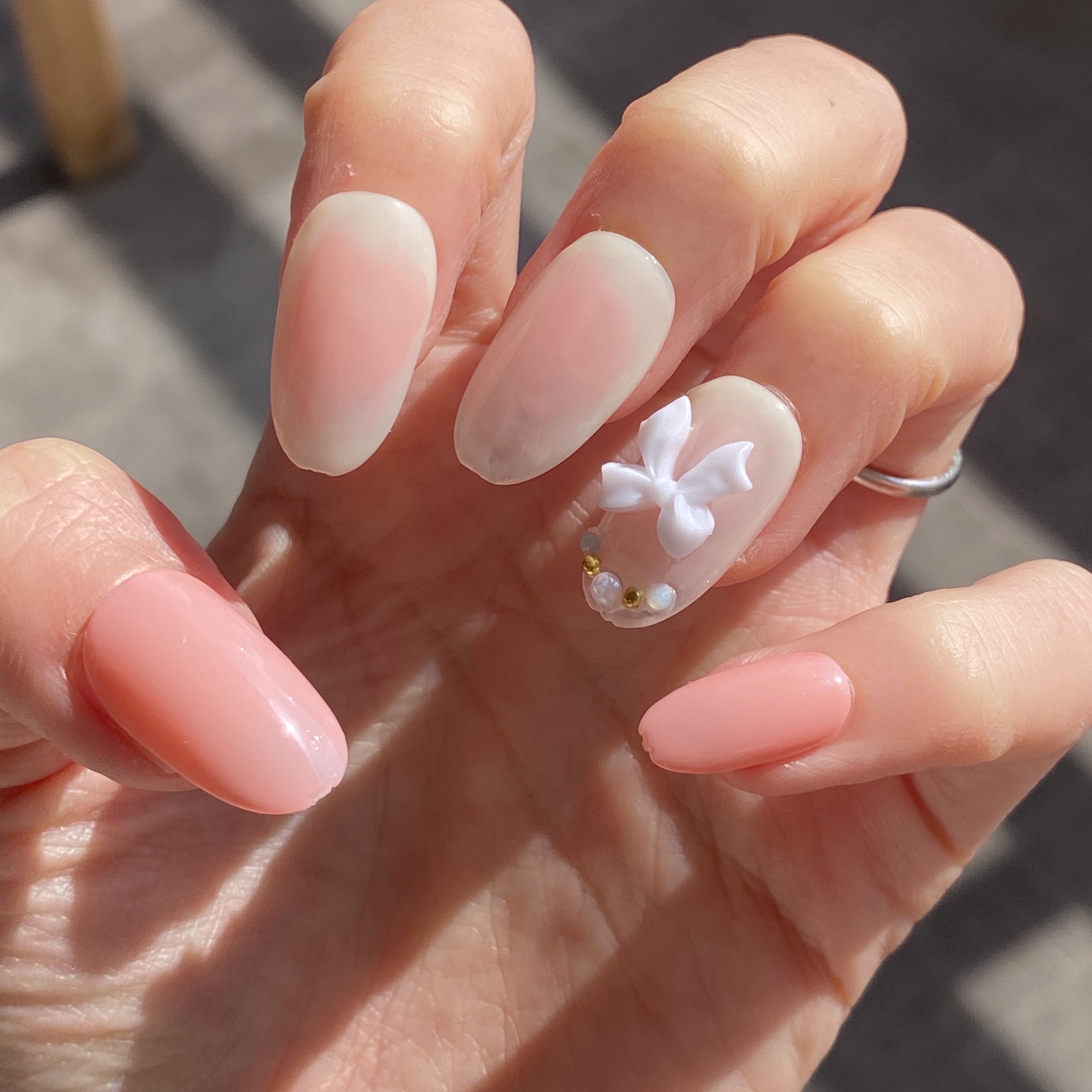 マイメロディムードペブルネイル  26ピンクシュシュ/rom&nd/マニキュアを使ったクチコミ（2枚目）