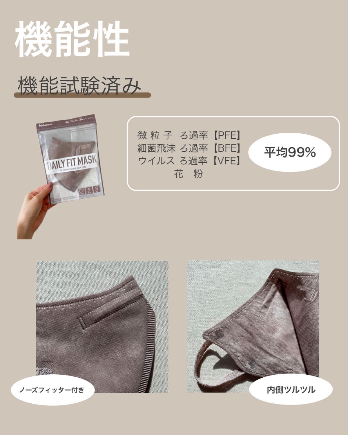 デイリーフィットマスク/アイリスオーヤマ/マスクを使ったクチコミ(6枚目)