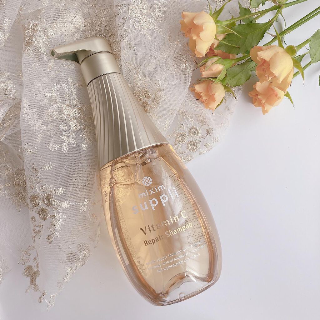 ビタミン リペアシャンプー／コラーゲン リペアヘアトリートメント トリートメント本体440g/mixim suppli/市販シャンプーを使ったクチコミ（2枚目）