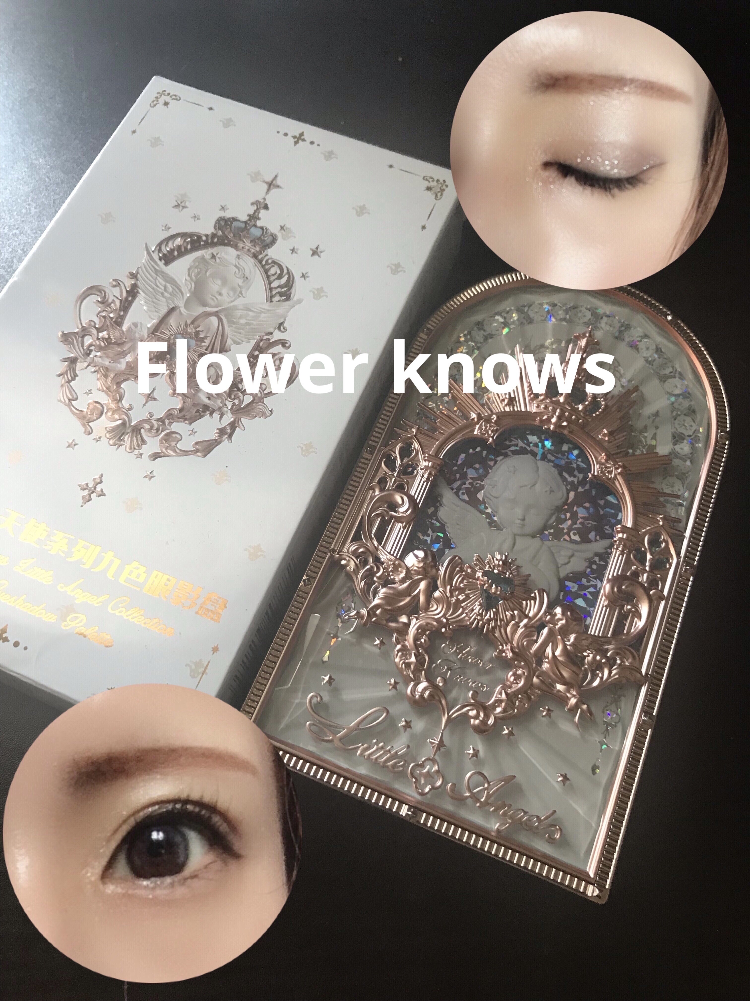 フラワーノーズ リトルエンジェルコレクション 9色アイシャドウパレット/FlowerKnows/アイシャドウパレットを使ったクチコミ（1枚目）