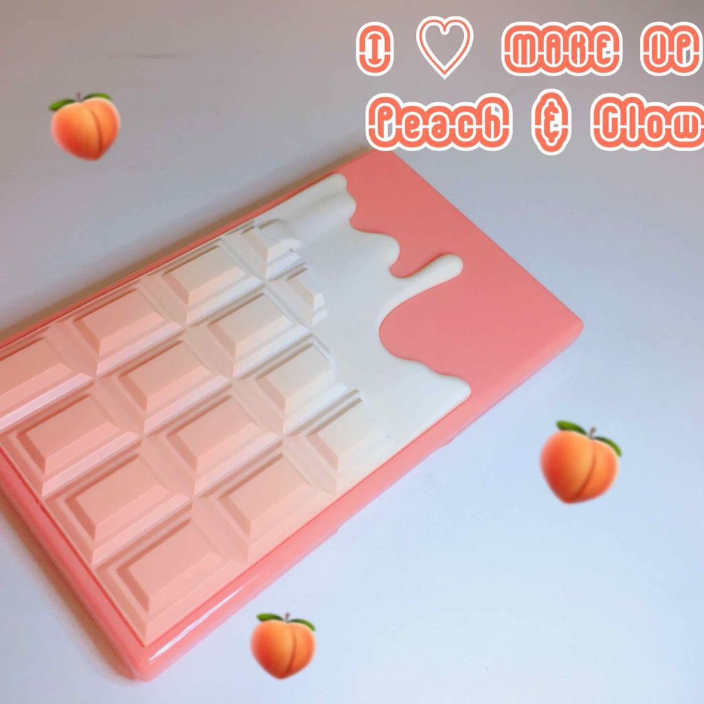 ミニチョコレート ハイライター ピーチ＆グロー/MAKEUP REVOLUTION/パウダーハイライトを使ったクチコミ（1枚目）