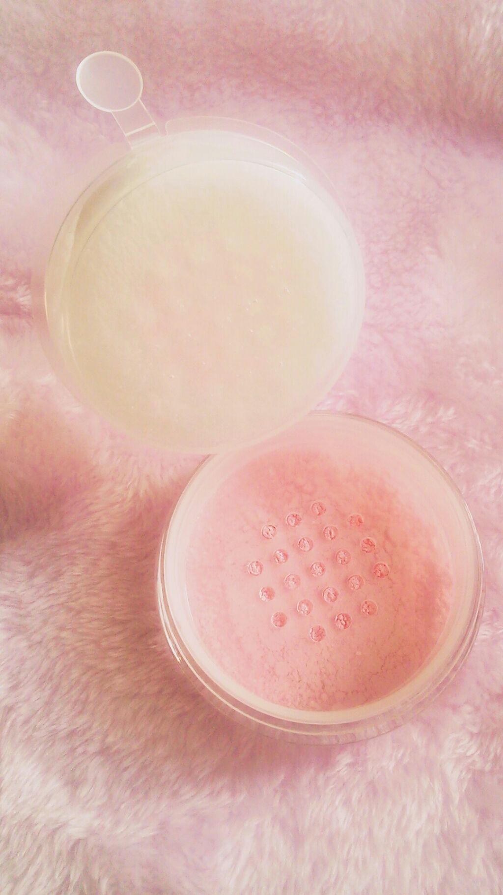 うるふわ仕上げパウダー 02 パールピンク/CEZANNE/ルースパウダーを使ったクチコミ（3枚目）