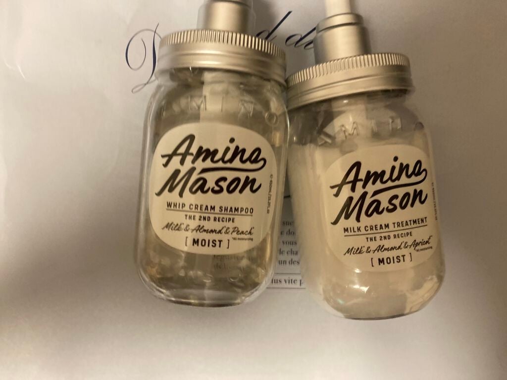 アミノメイソン ディープモイスト ホイップクリーム シャンプー/ミルククリーム ヘアトリートメント/アミノメイソン/市販シャンプーを使ったクチコミ(1枚目)