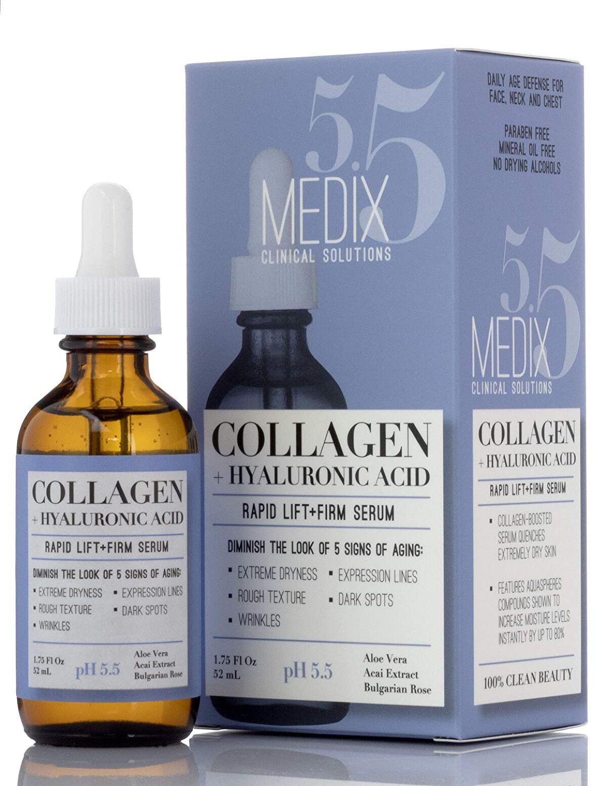 Medix 5.5™ Collagen + Hyaluronic Acid, Rapid Lift + Firm Serum