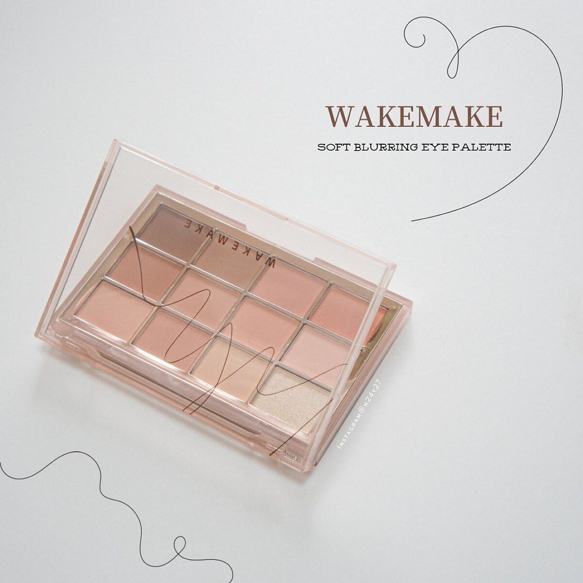 ソフトブラーリングアイパレット/wakemake/アイシャドウパレットを使ったクチコミ(1枚目)