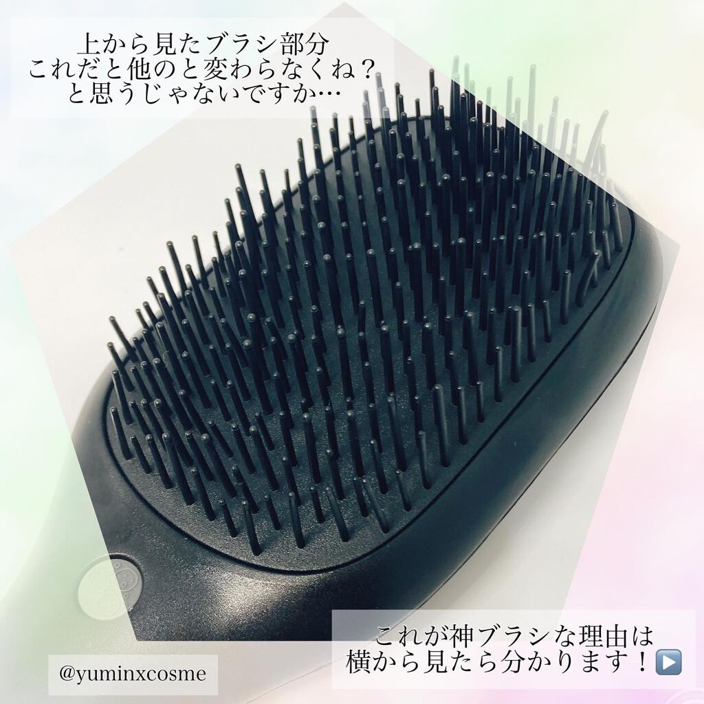 カラミーノ 美容師さんが考えた髪のためのブラシ ウエット＆ドライ/ハホニコハッピーライフ/ヘアブラシを使ったクチコミ（2枚目）