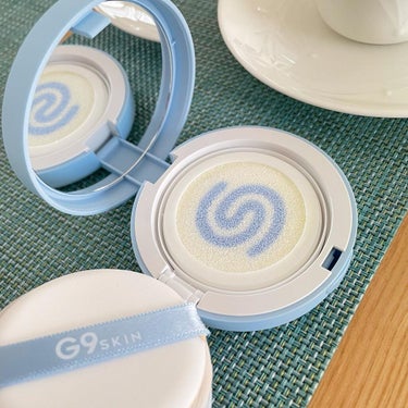 WHITE +UV CUSHION CREAM #COOL/G9SKIN/日焼け止め・UVケアを使ったクチコミ（6枚目）