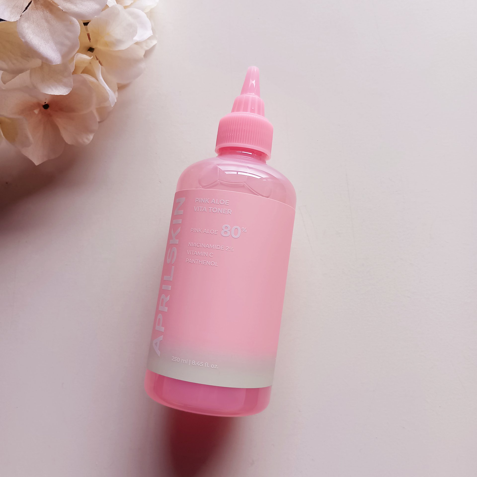 ピンクアロエビタトナー/APRILSKIN/化粧水を使ったクチコミ（2枚目）